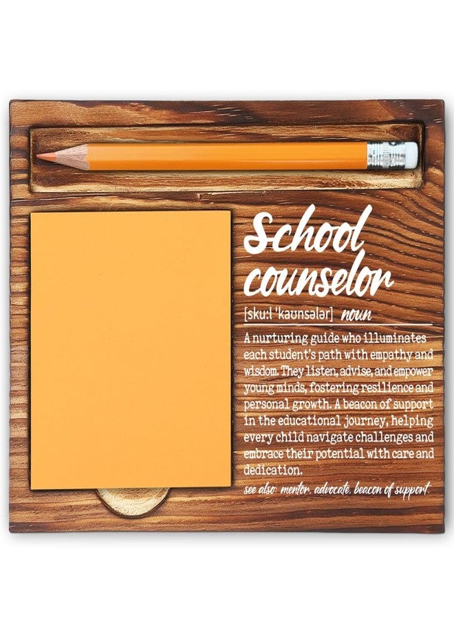 MFOMFO School Counselor Gifts for Women Men, Thank You Appreciation Gift for School Counselor, School Counselor Day Gift, Graduation, End of Year, Back to School Gift Self-Stick Note Pad Holders-LBB67 - Image 1