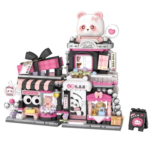 MEIEST Mini City Shop Street View Building Blocks Model SetSimulation Animals Architecture Collection Particle Construction Building Bricks ToyHome Decoration Gift Shop - Image 1