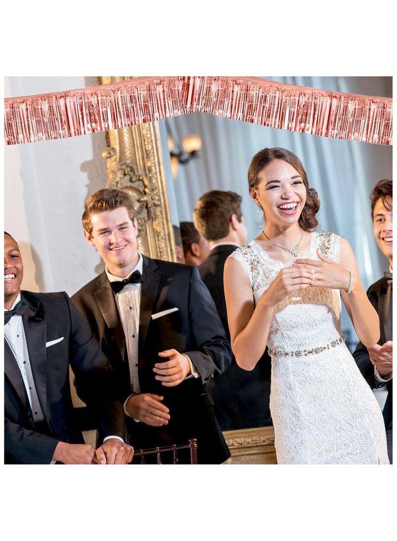 آنا ستارة خلفية لحفلات عيد الميلاد بحجم 30*200 سم، تتضمن 12 شريطًا من اللمعان والتنسيل - Image 3