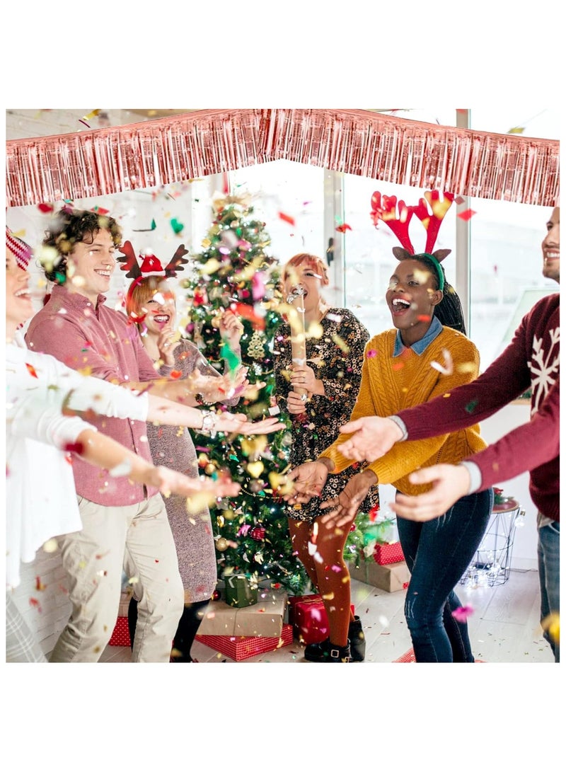 آنا ستارة خلفية لحفلات عيد الميلاد بحجم 30*200 سم، تتضمن 12 شريطًا من اللمعان والتنسيل - Image 4