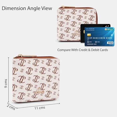 Lavie Women's Sacy Monogram LL Print Small Zip around Wallet | Ladies Purse Handbags - Image 4
