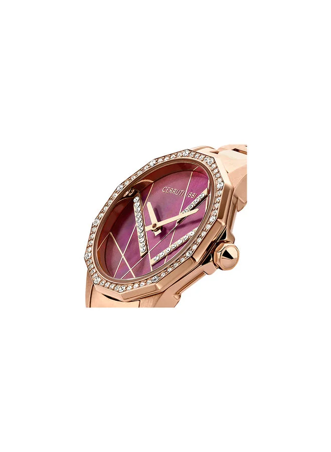 CERRUTI 1881 Jesina 30mm Women's Quartz Watch With Rose Gold Stainless Steel Bracelet