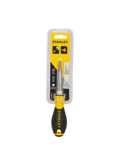 Stanley Stanley STHT68012-8 6 Way Quick Change Screwdriver (Slotted 1/4'', 3/16'', PH1, PH2. Nut Driver 1/4'', 5/16'')  - Image 1