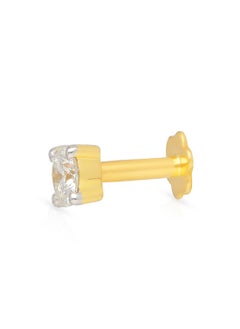 Malabar Gold and Diamonds 18 Carat 750 Purity Yellow Diamond Nosepin MSOB3R004NP1YVVS-G for Women  - Image 1
