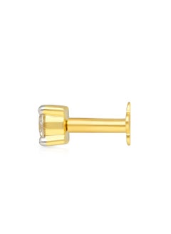 Malabar Gold and Diamonds 18 Carat 750 Purity Yellow Diamond Nosepin MSOB3R004NP1YVVS-G for Women  - Image 3