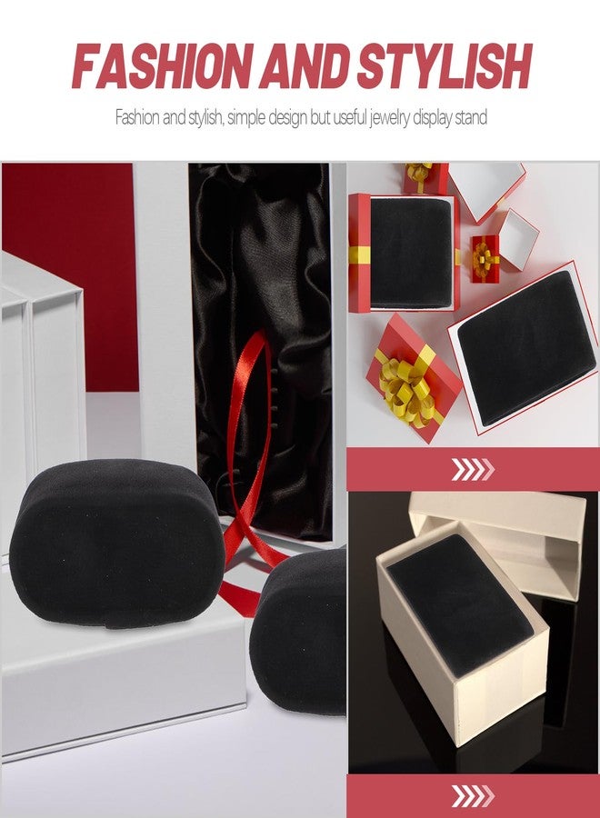 Baluue 8pcs Bracelet Bangle Chain Pillow Holder, Small Jewelry Display Pillow Flannelette Watch Pillow for Watch Box Jewelry Display Storage Case (Black) - Image 4