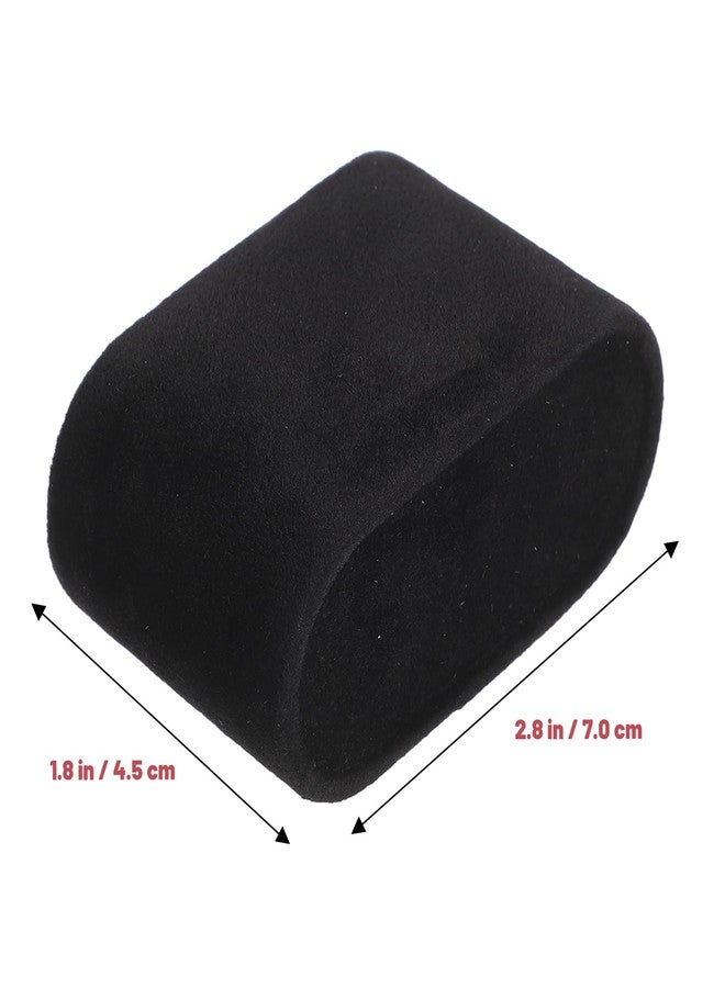 Baluue 8pcs Bracelet Bangle Chain Pillow Holder, Small Jewelry Display Pillow Flannelette Watch Pillow for Watch Box Jewelry Display Storage Case (Black) - Image 2