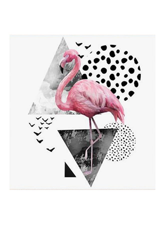 RYN Flamingo MDF Wall Art Pink/White/Black - Image 2