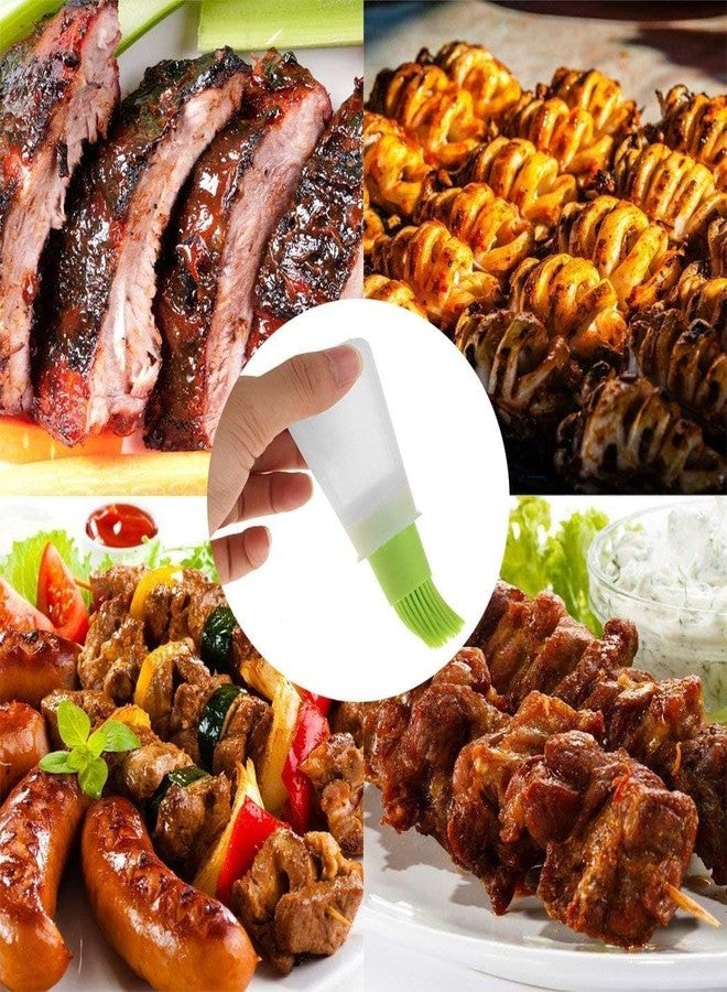 TASKHOUSE Silicone Oil Dispenser Bottle with Brush Pastry & Basting Brush Kitchen Cooking Accessories (Multicolor, Pack of 3) - Image 3
