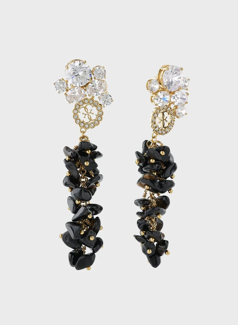 GUESS Agate Pendant Earrings