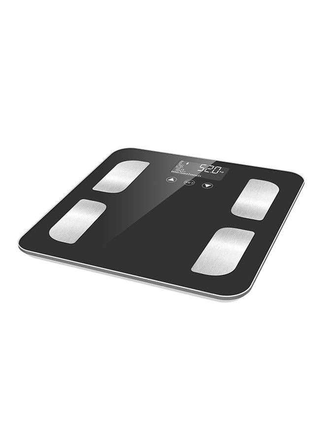 GEEPAS Digital Body Fat Scale, Tempered Glass Platform- GBS46505UK, LCD Display ABS Body Low Power And Overload Indication Auto On-Off 180Kg Capacity 1.5V AAA Batteries - Image 1