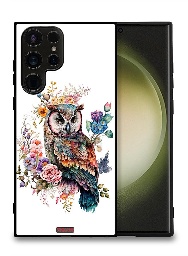 Tolwak Samsung Galaxy S23 Ultra 5G Protective Case Cover Owl Abstract Art - Image 2