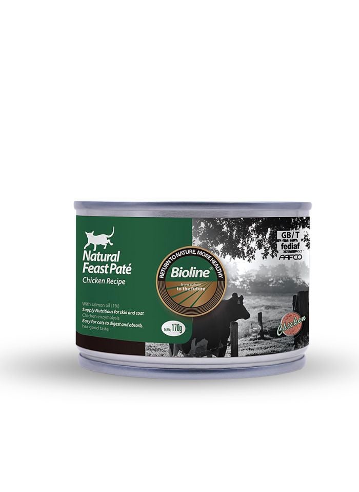 Bioline Cat Food Pate Chicken Recipe 170g (Pack of 3) - Image 2