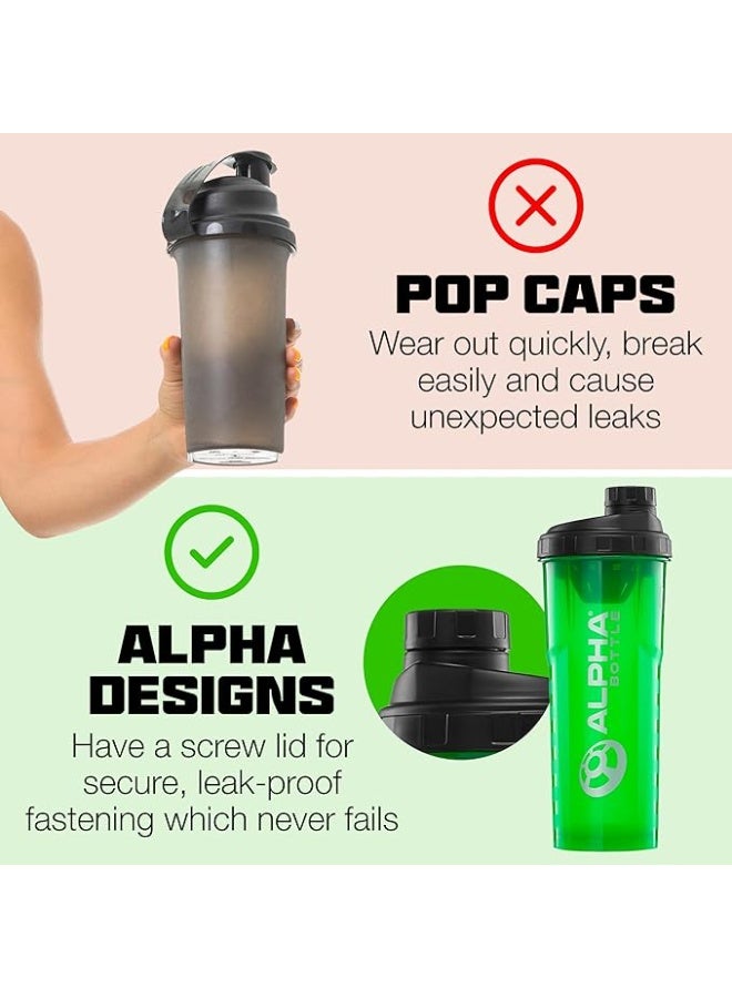 Alpha Designs Alpha bottle v2 anti-bacterial bpa and dehp free protein shaker with biocote technology (clear, 1000ml) - Image 3