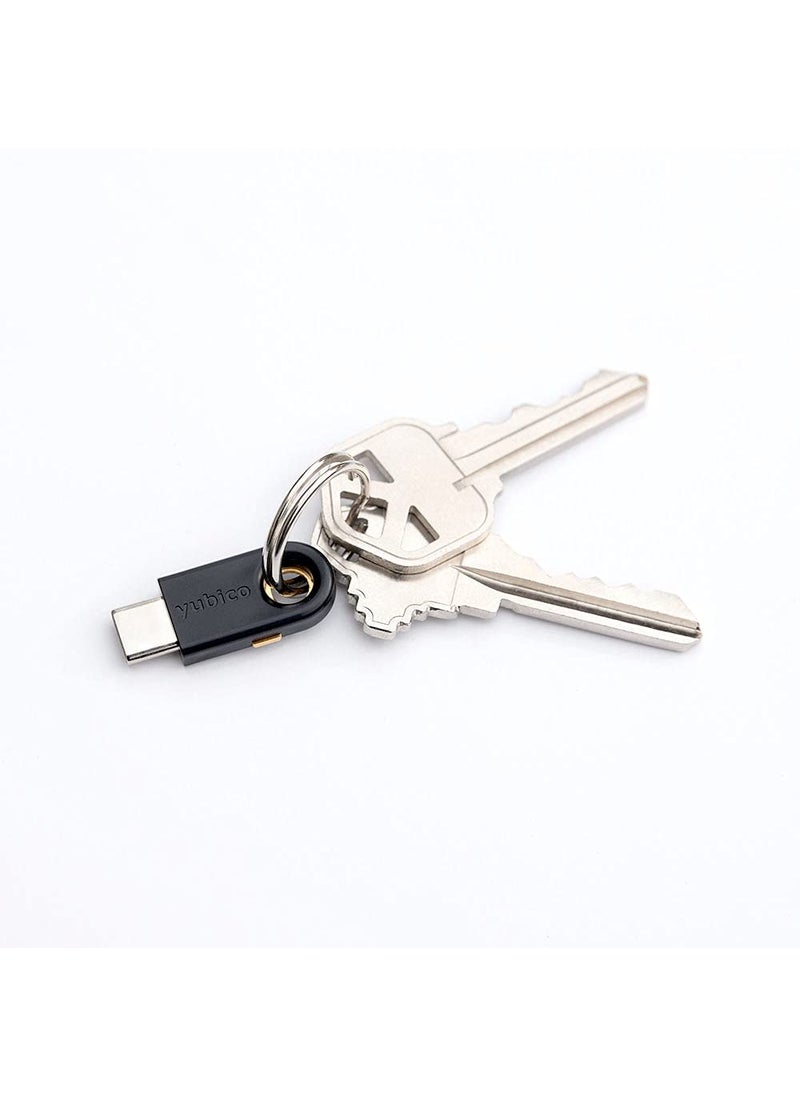 Yubico YubiKey 5C - Two Factor Authentication USB Security Key, Fits USB-C Ports - Protect Your Online Accounts with More Than a Password, FIDO Certified