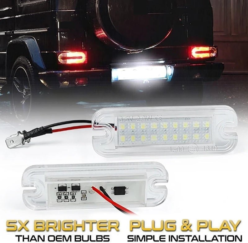 QASULER LED License Plate Lights for G-Class Models - Image 2