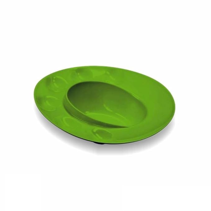PRISO Pani Puri GOL - Gappe Serving Plate Bowl, Round Shape Food-Grade Plastic Plates (Pack of 4) Multicolor. - Image 5