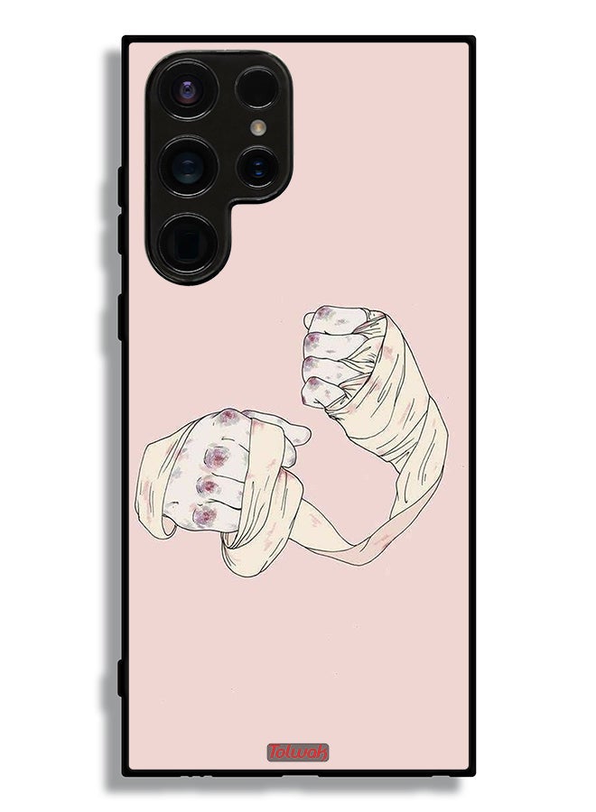 Tolwak Samsung Galaxy S23 Ultra 5G Protective Case Cover Fighter Art - Image 3