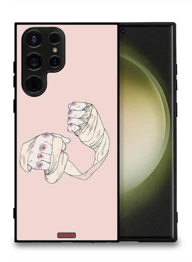 Tolwak Samsung Galaxy S23 Ultra 5G Protective Case Cover Fighter Art - Image 2