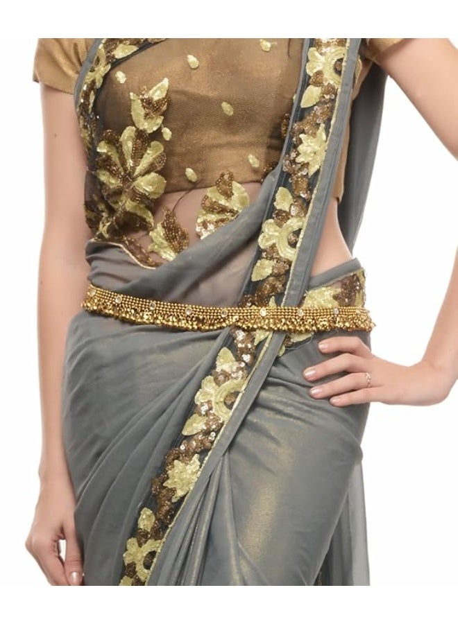 Shining Diva Antique Gold Ethnic Kamarband for Women (6555kb) - Image 2
