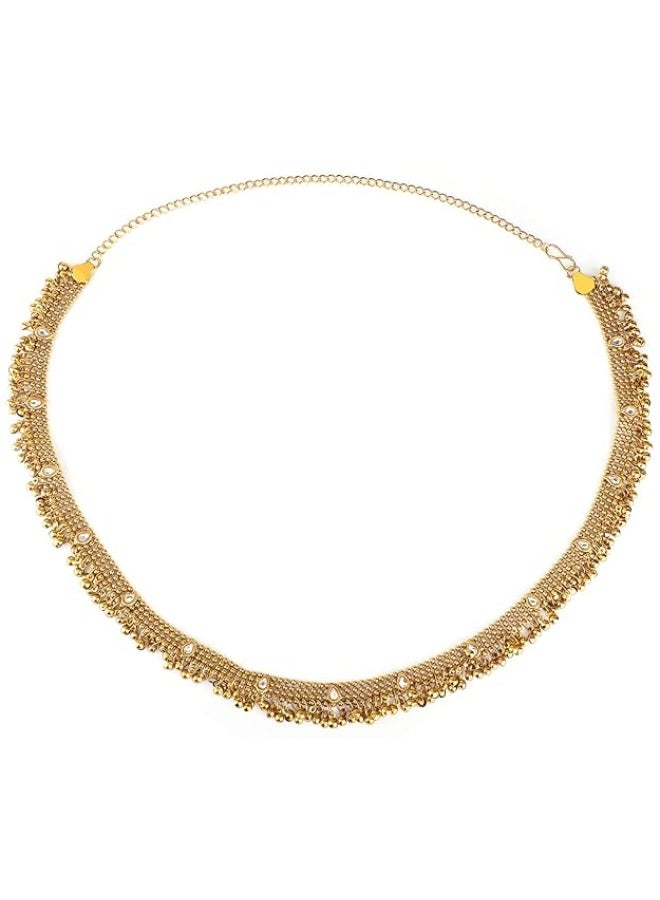 Shining Diva Antique Gold Ethnic Kamarband for Women (6555kb) - Image 4