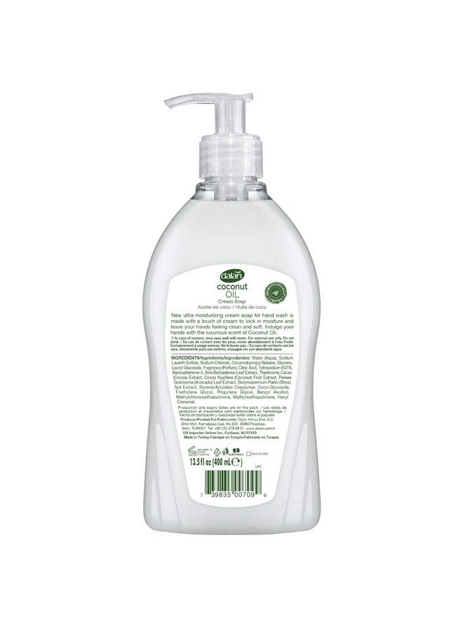 Dalan Coconut Oil Cream Ultra Moisturizing Liquid Hand Soap For Normal And Dry Hands Fresh Clean And Soft Feeling (13.5 Fl Oz / 400 Ml (Pack Of 6)) - Image 2