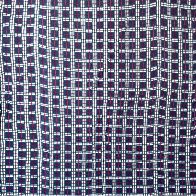 BREVARD Single Bed Woolen Fabric Checkered Quilt Cover/Duvet Cover/Rajai Cover/Blanket Cover for Winters (70x90 Inches, Blue, Combo of 2) - Image 3