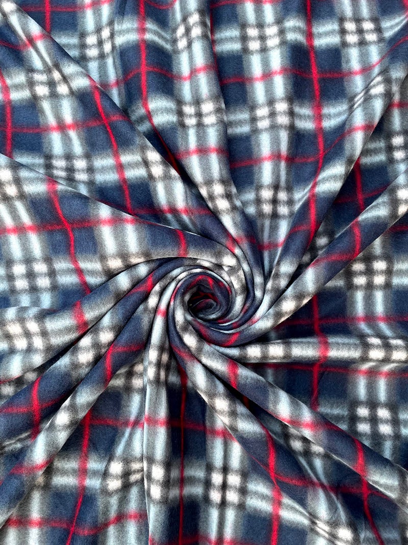 BREVARD Single Bed Woolen Fabric Checkered Quilt Cover/Duvet Cover/Rajai Cover/Blanket Cover for Winters (70x90 Inches, Blue, Combo of 2) - Image 4