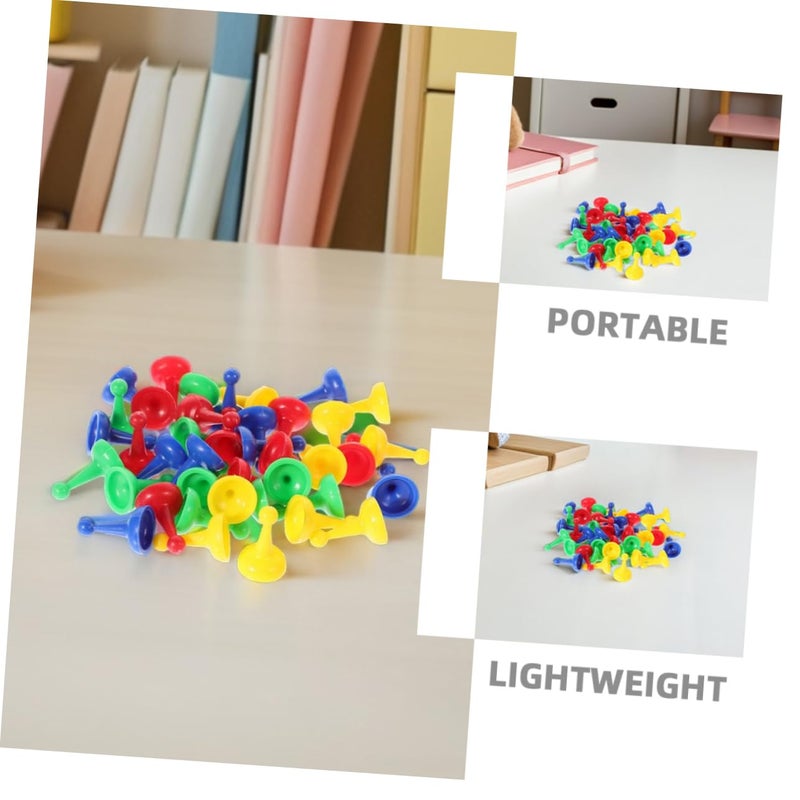 32Pcs Multicolor Plastic Pawn Chess Pieces Bulk Set For Board Games Tabletop Markers - Image 4