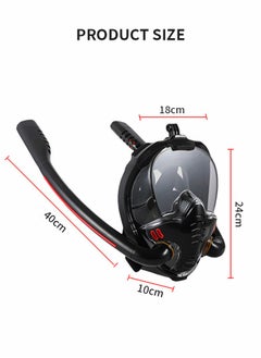GROIC Full Face Snorkel Mask Adult - 2022 Latest Safe Breathing System,Anti-Fog Anti-Leak,180 Panoramic View with Camera Mount, Snorkel Mask with Adjustable Straps,Snorkeling Gear for Adults  - Image 5