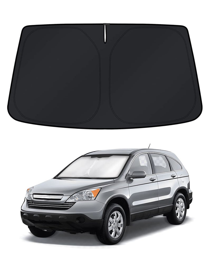 KUST Windshield Sun Shade for CRV 20072009 2010 2011 Honda CRV Window Accessories Shade Sun Visor Foldable Blocks UV Rays