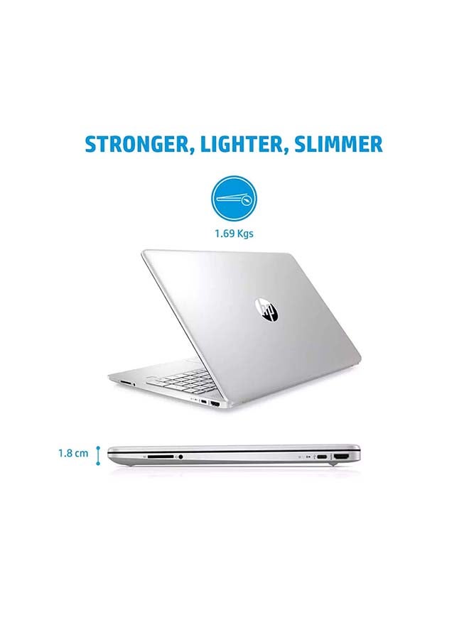 HP Newest Slim 15-DY2093WM Professinal & Business (Upgraded Version) Laptop With 15.6-Inch FHD Display, Core i5-1135G7 Processor/16GB DDR4 RAM/1TB SSD/Intel Iris Plus Graphics/Windows 11 /International Version English/Arabic Silver - Image 3