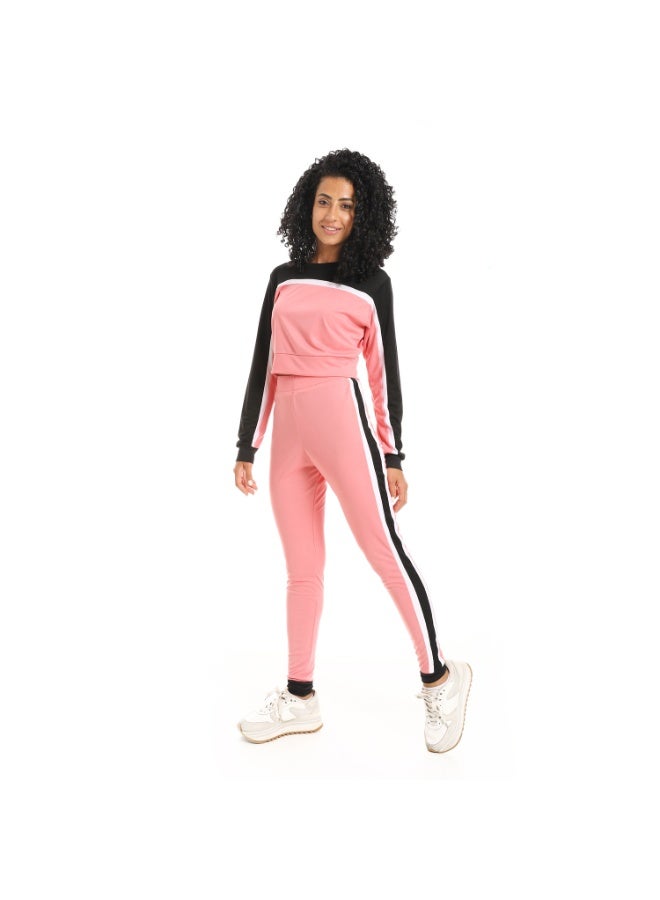 Caesar Women's two-piece sports tracksuit, T-shirt and pants - Image 3