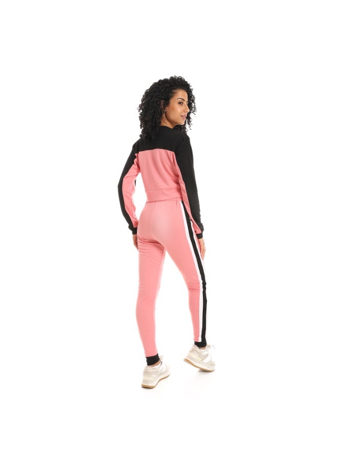 Caesar Women's two-piece sports tracksuit, T-shirt and pants - Image 4