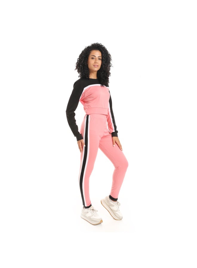 Caesar Women's two-piece sports tracksuit, T-shirt and pants - Image 2
