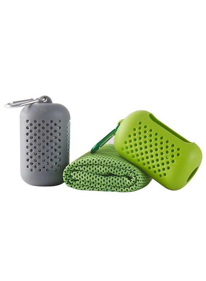 Generic 2 Pieces Portable Sports Towel Quick Dry Sports Cool Towels - Image 1