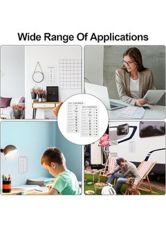 erorex 2 Pieces Chore Chart For Kids 4.7X7.9 Inch Detachable Message Board Portable Chore Chart Memo Plastic Board With 10 Replacement Cardstocks To Do List For Home Routine Planning  - Image 5