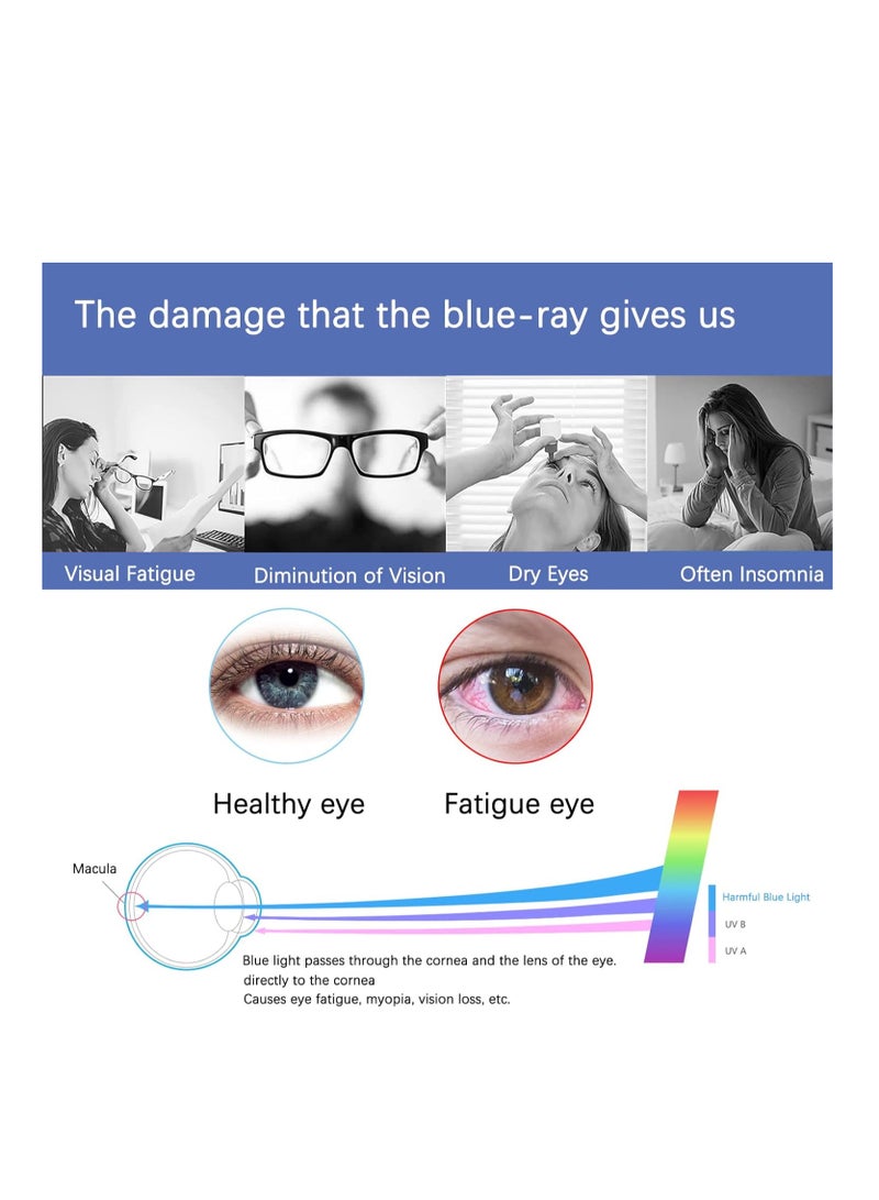 (1Pack) 15.6 inch Screen Protector Anti-Glare Blue Light Filter, Eye Protection Blue Light Blocking Anti Glare Computer Screen Cover for 15.6" with 16:9 Aspect Ratio Laptop(Size Not Include The Bezel)  - Image 4