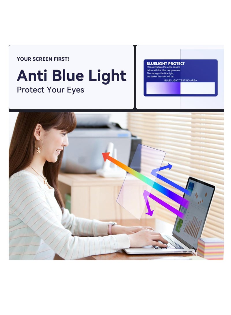 (1Pack) 15.6 inch Screen Protector Anti-Glare Blue Light Filter, Eye Protection Blue Light Blocking Anti Glare Computer Screen Cover for 15.6" with 16:9 Aspect Ratio Laptop(Size Not Include The Bezel)  - Image 3