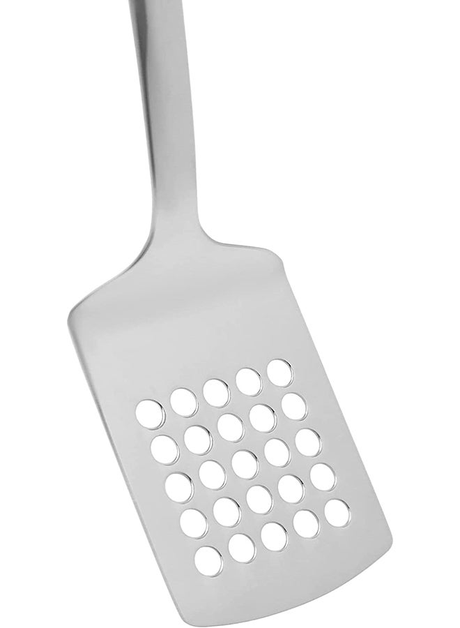 Prestige Eco Slottedturner With Rubbergrip Silver/White/Black 9inch - Image 2