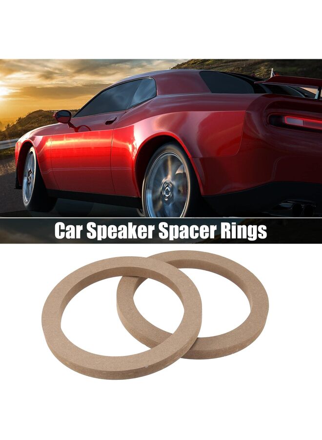 2Pcs Universal Wooden Car Speaker Subwoofer Mounting Spacer Rings Adapter Bracket Holder Plate Horn Bracket (Size : 5IN)  - Image 2