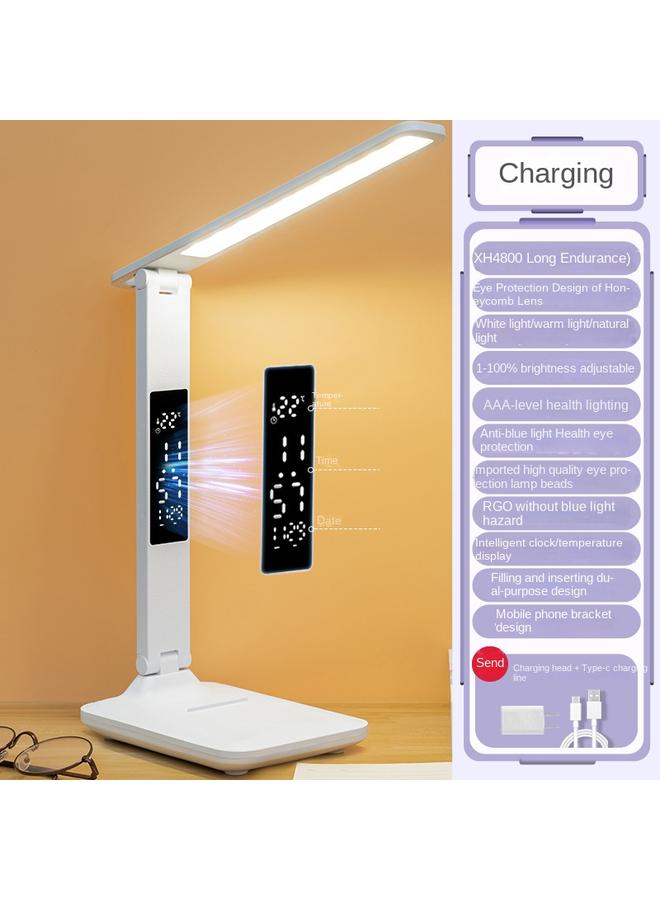 Bluejw Source Folding Learning Special Eye Protection Desk Lamp Nightlight Dormitory Charging Student Bedside Reading Lamp - Image 1