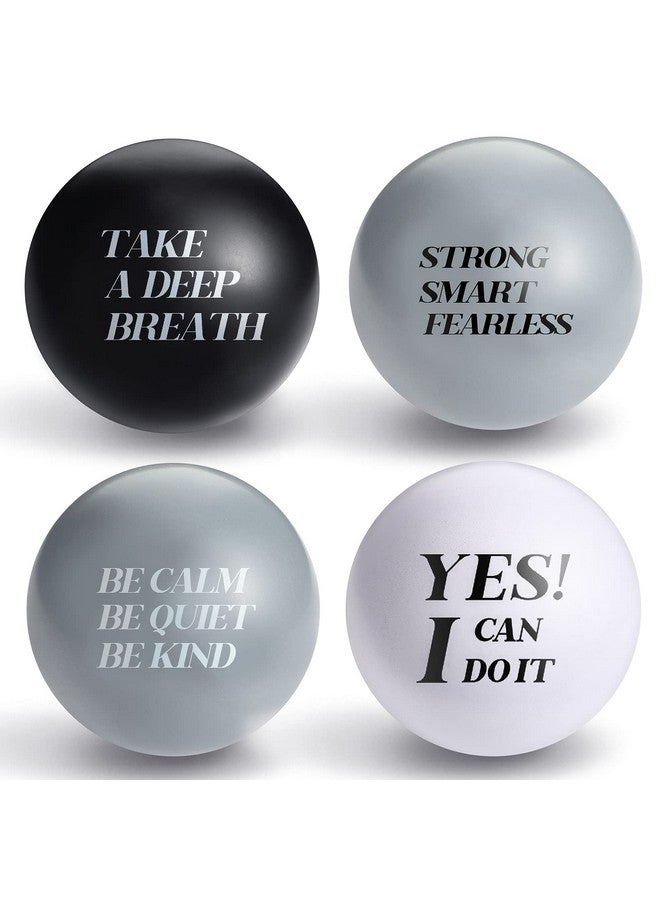 Zomiboo 20 Pieces Motivational Stress Balls Foam Balls Quote Stress Relief Ball Inspirational Relief Balls Hand Exercise Balls For Kids Relieve Motivating Encouraging Adult(Classic Color) - Image 1