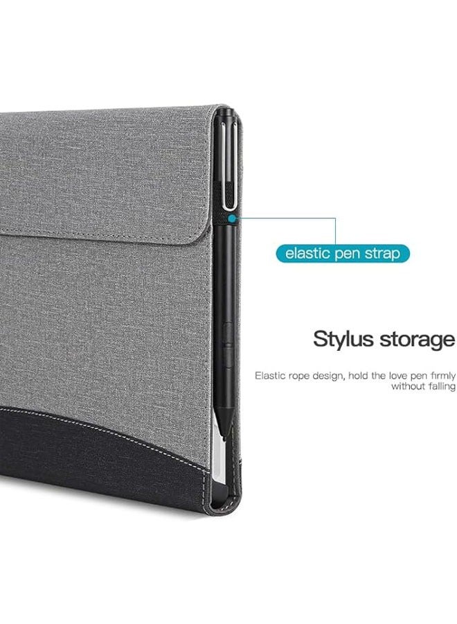 لجهاز Microsoft Surface Pro 9 (الطبعة 2022) / Pro 8 (الطبعة 2021) بقياس 13 بوصة - حافظة بزوايا متعددة مع جيب وحامل للقلم الضوئي. - Image 5