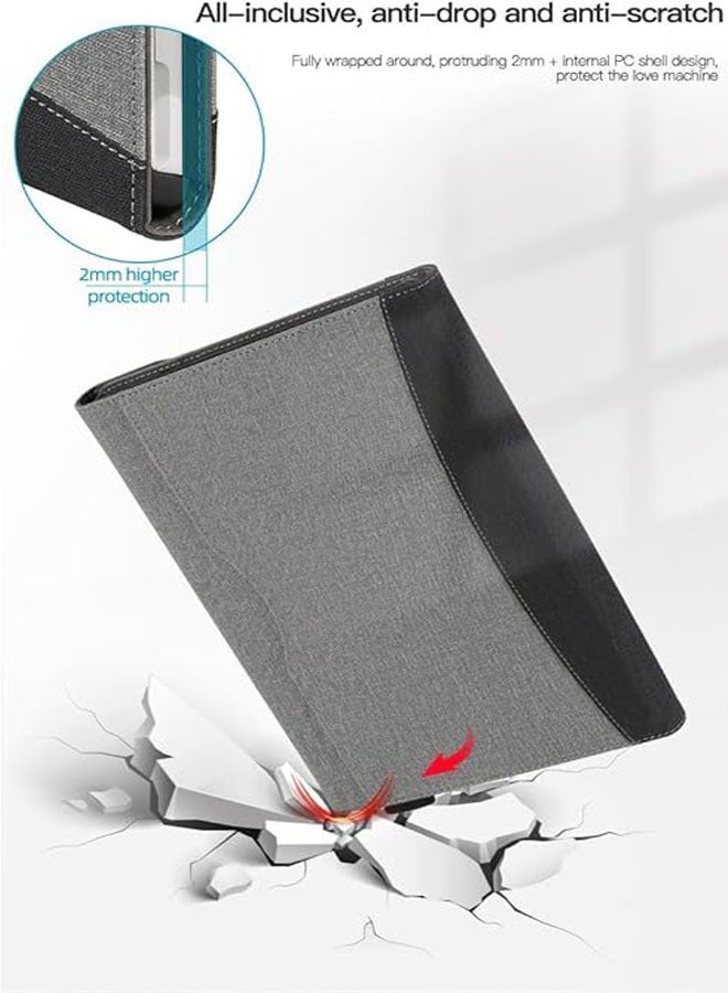 لجهاز Microsoft Surface Pro 9 (الطبعة 2022) / Pro 8 (الطبعة 2021) بقياس 13 بوصة - حافظة بزوايا متعددة مع جيب وحامل للقلم الضوئي. - Image 3