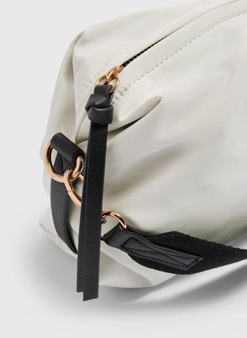 Matalan Cream Barrel Crossbody Bag
