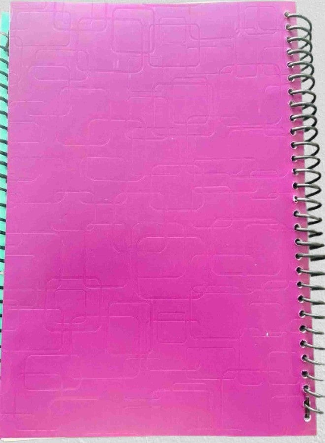 Spiral Notebook - A4 Size,200 Pages - Unruled (Pack of 5)/ Notebook For Students, Office/Plain Spiral Register - Image 2