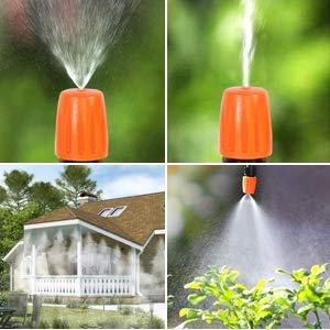 DIY Crafts Mist Nozzle Nozzles Misting System For Outdoor Swimming Pool Cooling Garden Greenhouse Irrigation Reptile Mosquito Prevent (Pack Of 5 Pcs Set / Kit, Adjustable Multi Nozzle Misting System) - Image 3