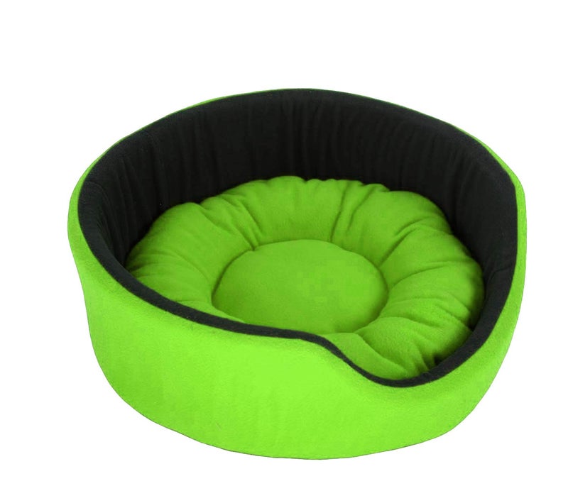 Fluffy's Polyester Luxurious Both Side Soft Dog/Cat Bed (Green, Large) - Image 1