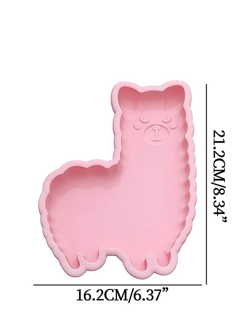 SYOSI Bunny Molds, Non-Stick Silicone Mold for Chocolate Cake Muffin Jelly Fondant 3D Cute Alpaca Rabbit Shaped Cookie Baking Mould Pan for Adult Kids - Image 5